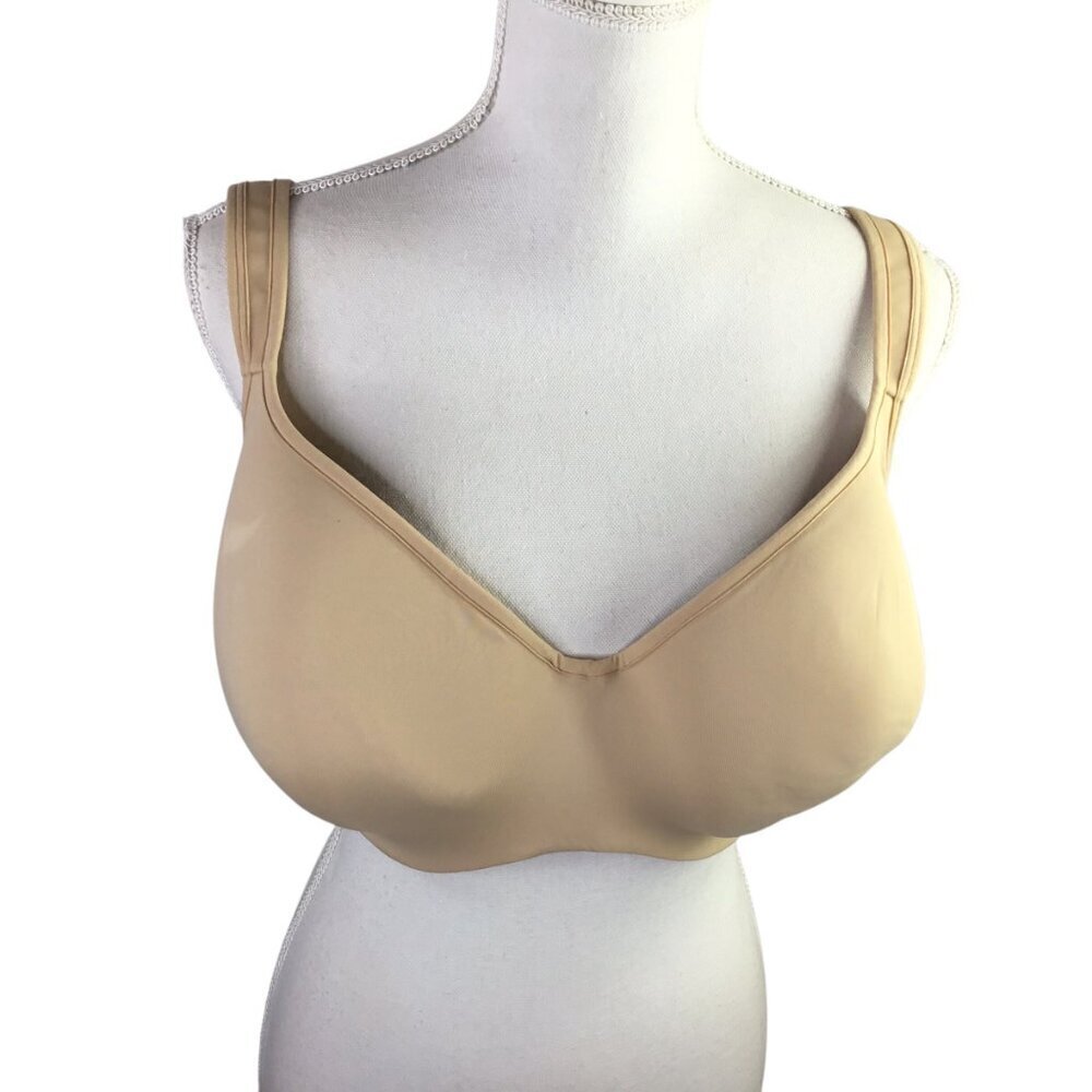 Cacique Smooth Lightly Lined Balconette Size 46DD Nude Beige Underwire Perfect